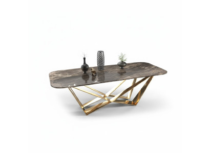 Luksusowy Stół obiadowy Marmurowe stoły do ​​jadalni Tabela Design Luksusowe meble 160x80
