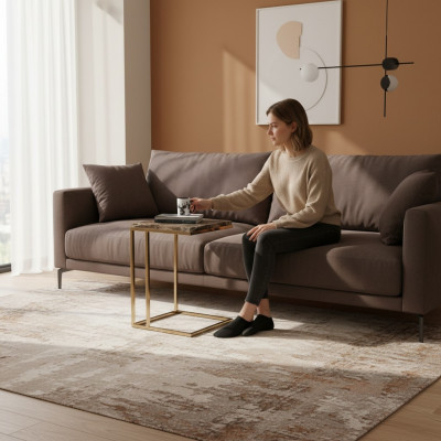 Nowoczesna stal nierdzewna Stolik Living Room stolik kawowy Designer Meble
