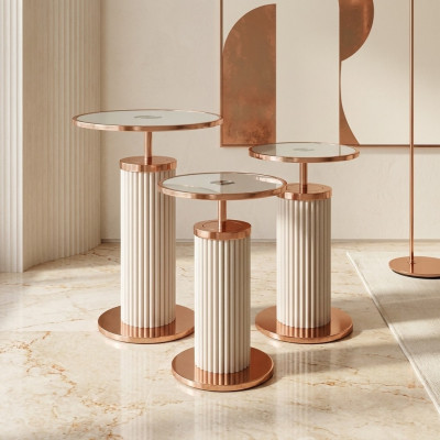 Luksusowe 3x Stoliki boczne designerskie stoły do ​​salonu Stoliki do kawy styl Tabela
