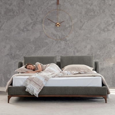łóżko Sypialnia Czarny Luxury Design Podkładka Łóżko Designer Meble Nowość