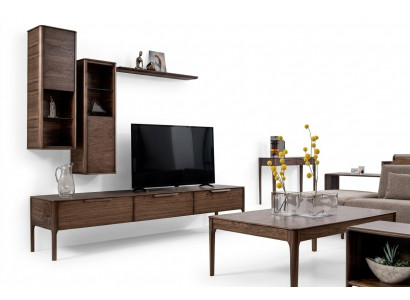 Zestaw do salonu Meblościanka Zgłoszenie z szafką pod telewizor Modern Design Jednostka ścienna