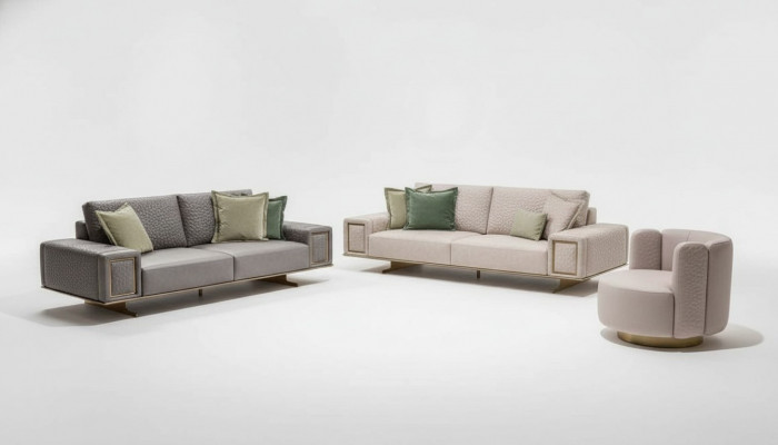 Zestawy Sofowe Salon 4+1+1 Zestaw sofowy Modern Design Meble
