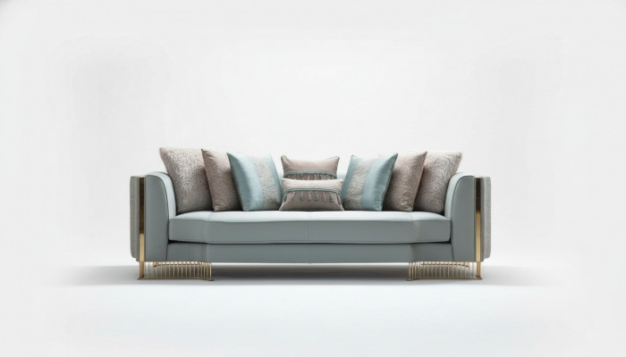 Turkis Kanapa Trzyosobowa Kanapa Meble Sofa Eleganckie wyposażenie willi