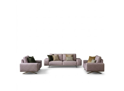 Stylowa Sofa 3 miejsce do siedzenia Różowy Salon Nowoczesny Design Sofy Kanapy
