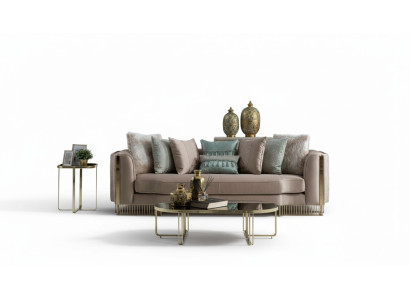 Designerska kanapa trzyosobowa Podkładka 232cm sofa kanapy Meble Big xxl salon