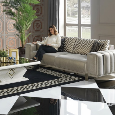 Luksusowe Meble Sofa 2 miejsce do siedzenia w salonie projekt kanapy dwuosobowe