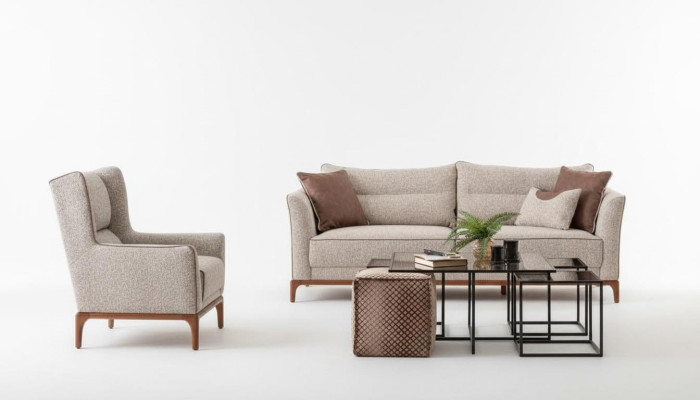 Nowoczesna Sofa 3+1 Fotel Zestaw sofowy Meble do Salonu Meble