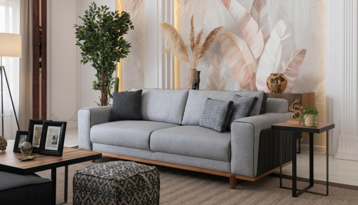 Sofa Duża 242cm Kanapa Podkładka Meble Sofy Kanapa Tkaninowa Meble Włókiennicze