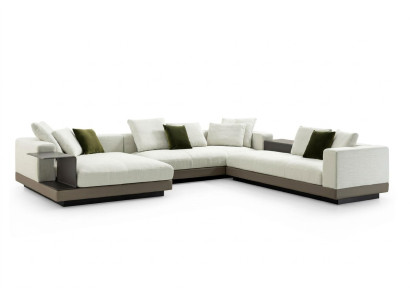 Narożnikowa kanapa Biały Kształt U Luksusowy Styl Nowoczesna Sofa do Salonu Żywy krajobraz