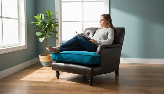 Chesterfield Sofa z tkaniną 2-osobowa kanapa z designerskim tapicerstwem zewnętrznym, nowa