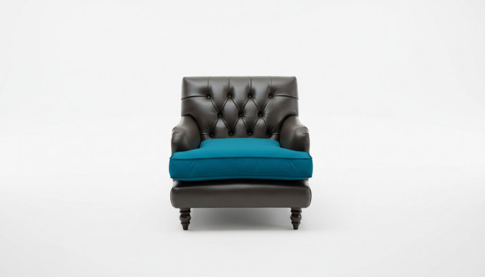 Chesterfield Sofa z tkaniną 2-osobowa kanapa z designerskim tapicerstwem zewnętrznym, nowa