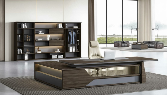 Biurko narożne wyposażenie biura szef Pokój Meble Design Biurko