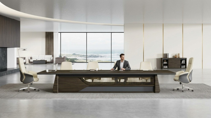 Stół konferencyjny Spotkanie Tabela Luxury Office Meble Modern Brown stoły