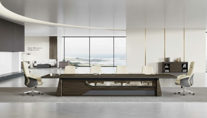 Stół konferencyjny Spotkanie Tabela Luxury Office Meble Modern Brown stoły
