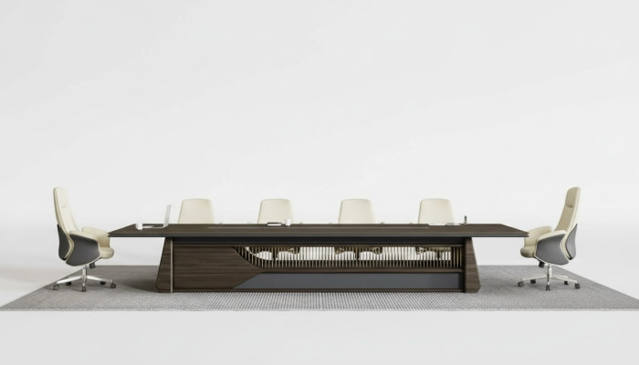 Stół konferencyjny Spotkanie Tabela Luxury Office Meble Modern Brown stoły