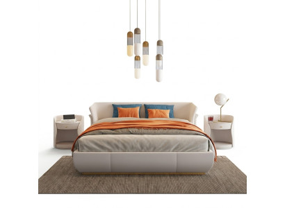 Łóżko Podkładka Design Luksusowe łóżko podwójne Sleep Pokój 180x200cm Nowość