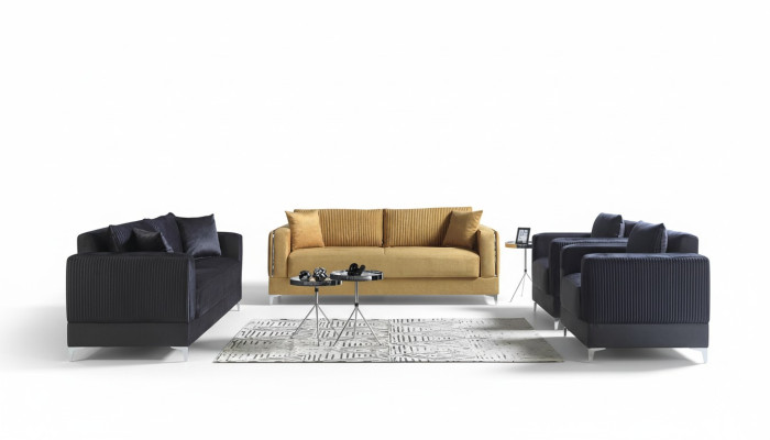 Zestaw sofowy 3+2+1+1 miejsce do siedzenia Włókienniczy Modern Complete Fotel Sofa 3 miejsce do siedzenia Luxury
