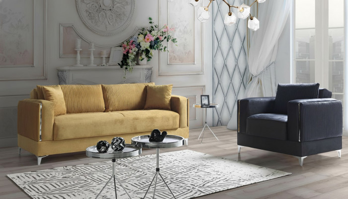 Zestaw sofowy 3+1 miejsce do siedzenia Modern Relaks Fotel Modern Style 2szt Luksus Nowy Salon Nowość