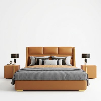 Podwójne łóżko Sypialnia Łóżko Luxury Meble Double Hotel Meble 180x200