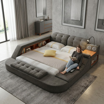 Design Łóżko Podkładka do łóżka Hotel Masaż Funkcja Wielofunkcyjna Półka
