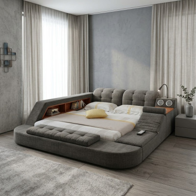Design Łóżko Podkładka do łóżka Hotel Masaż Funkcja Wielofunkcyjna Półka