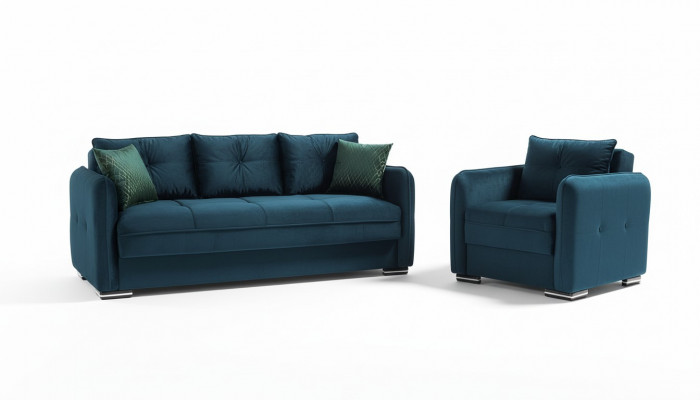Zestaw sofowy 3+1 miejsce do siedzenia Fotel Ustawić Modern Relaks Fotel Meble Luxus