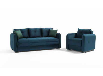 Zestaw sofowy 3+1 miejsce do siedzenia Fotel Ustawić Modern Relaks Fotel Meble Luxus