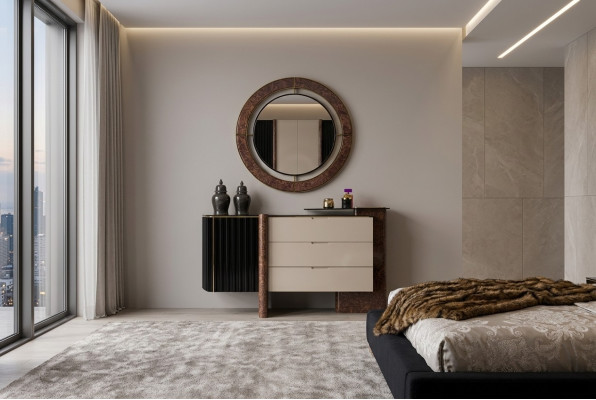Kredens Komody Szafa Nowoczesny kredens Sypialnia Loft Sypialnia