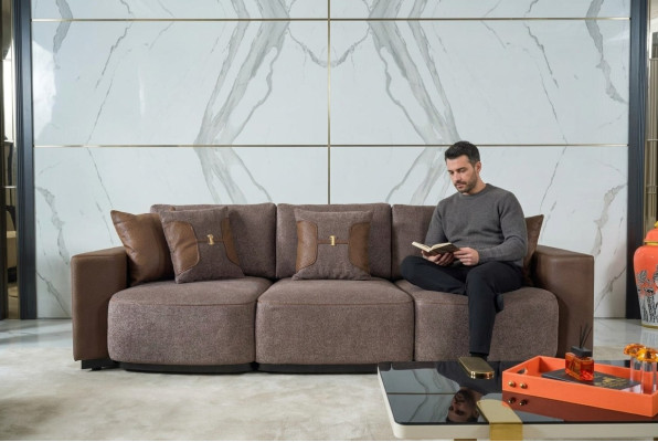 Sofa 3 miejsce do siedzenia Design Sofy Podkładka Couchen Relaks Siedziba Meble Modern New