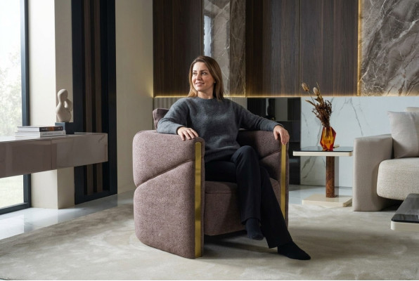Design Fotel Luxury Fotel Relaks Włókienniczy Fotel Club Lounge Nowoczesny luksus