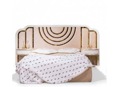 Nowoczesny Zestaw Sypialnia Łóżko + 2x Szafki nocne Design Meble 3 szt. Nowy