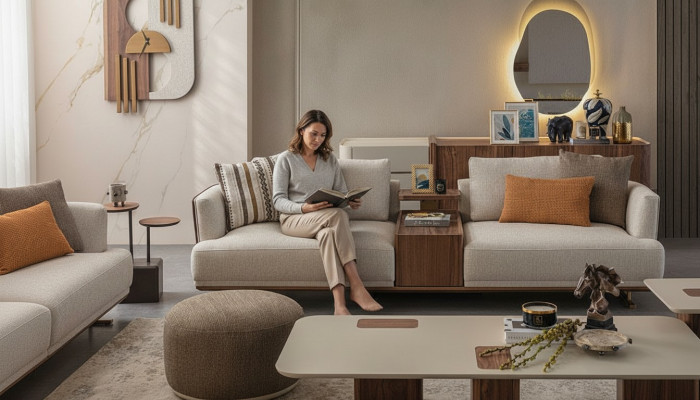 Nowoczesna Sofa 3 miejsce do siedzenia Relaks Sofa Luksusowa Sofa 3-osobowa do Salonu Nowa 3 miejsce do siedzenia