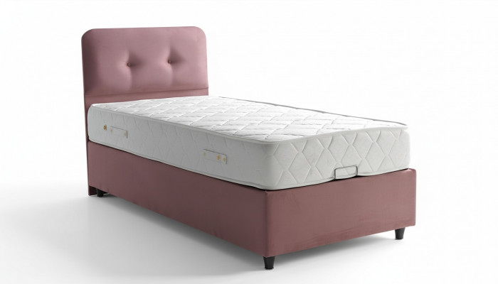 Łóżko Design bed Luxury Podkładka Sypialnia Meble New Modern Różowy 90x190