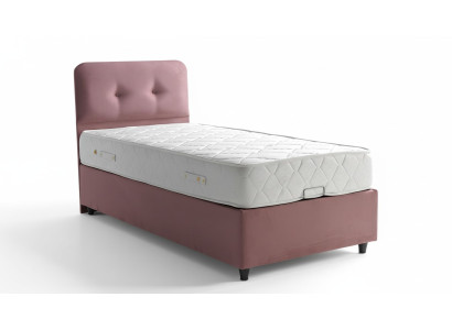 Łóżko Design bed Luxury Podkładka Sypialnia Meble New Modern Różowy 90x190