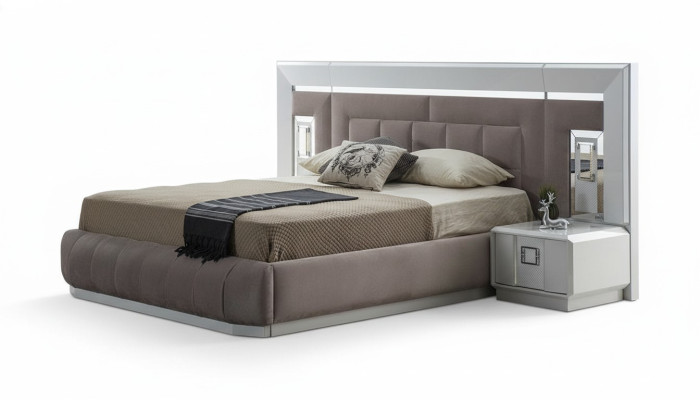Sypialnia Zestaw Luksusowe Kompletne Łóżko 2x Stolik nocny Modern Meble 3-częściowe Nowość