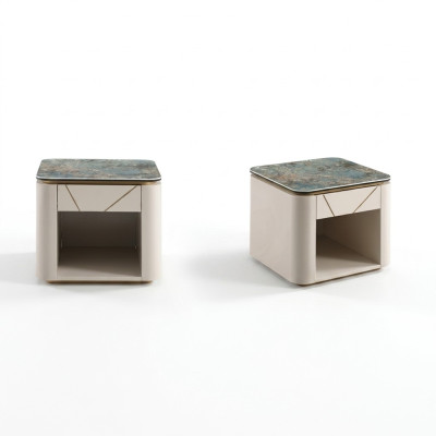 Sypialnia Metal Luxury Konsole Nowy Stolik nocny Design konsola boczna stoły