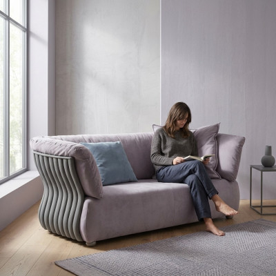 Sofa 2 miejsce do siedzenia Designerska Sofa Kanapa Podkładka Sofy Kanapy Materiał Włókienniczy Nowy