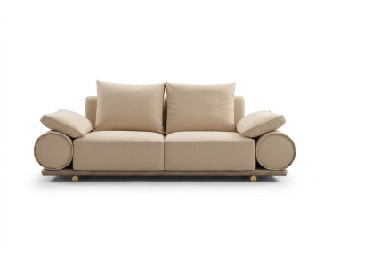 Nowoczesna Sofa 3 miejsce do siedzenia Biały Kolor Designerska sofa tapicerowana w salonie nowa