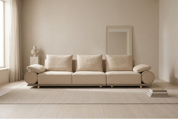 Sofy tapicerowane do salonu nowoczesna sofa trzyosobowa 4 osobowa. Kanapa Luksusowa Podkładka Meble