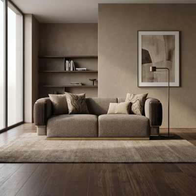 Sofa trzyosobowa designerska kanapa meble tapicerowane wyposażenie salonu nowoczesny design