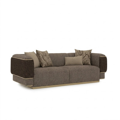 Sofa trzyosobowa designerska kanapa meble tapicerowane wyposażenie salonu nowoczesny design