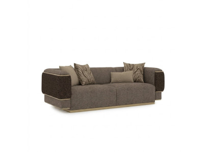 Sofa trzyosobowa designerska kanapa meble tapicerowane wyposażenie salonu nowoczesny design