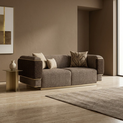 Sofa do salonu dwuosobowa luksusowe wyposażenie Podkładka Włókienniczy Design Meble tapicerowane