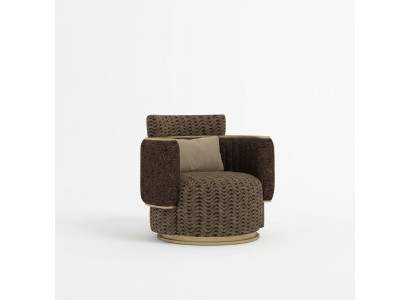 Luksusowa Podkładka Siedziba Design Brown Fotel Meble tapicerowane wyposażenie salonu