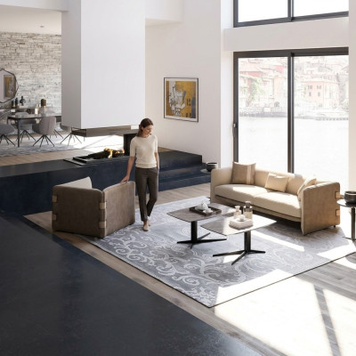 Salon kompletny 6 szt. 2x stolik kawowy luksusowe meble tapicerowane beżowa sofa kanapa nowa