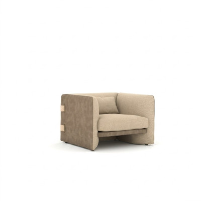 Fotel Podkładka Włókienniczy Nowoczesny Salon Siedziba Design TapicerkaFotel Meble