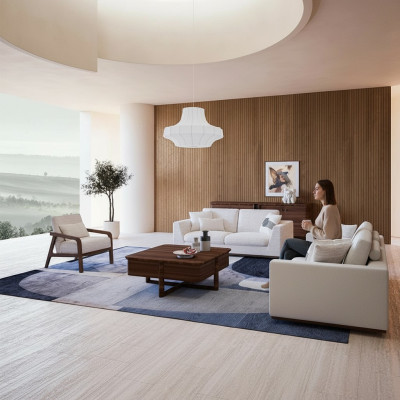 Białe Meble do salonu Zestaw sofowy dwuosobowa sofa designerskie meble Fotel