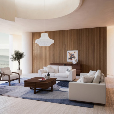 Białe Meble do salonu Zestaw sofowy dwuosobowa sofa designerskie meble Fotel