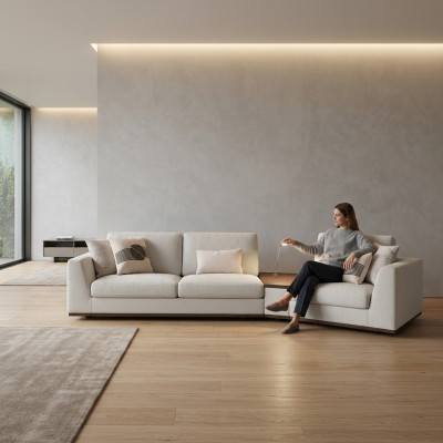 Sofa do salonu kanapa meble trzyosobowe Podkładka Włókienniczy Design Meble tapicerowane