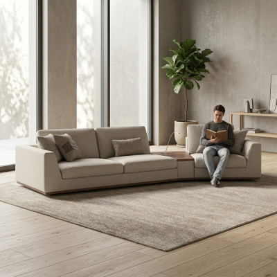 Nowe Włókiennicze Meble Meble tapicerowane Sofa trzyosobowa kanapa projekt umeblowania